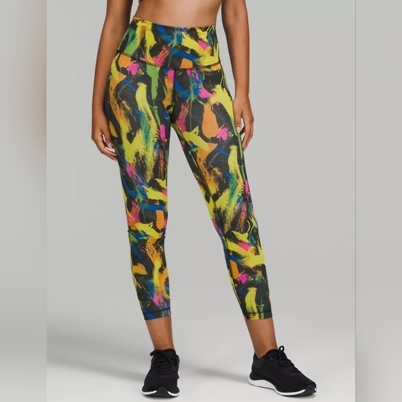 Lululemon Wunder Train Contour Fit High-Rise Tight 25" Undertone Multi Size 4 - Picture 2 of 12